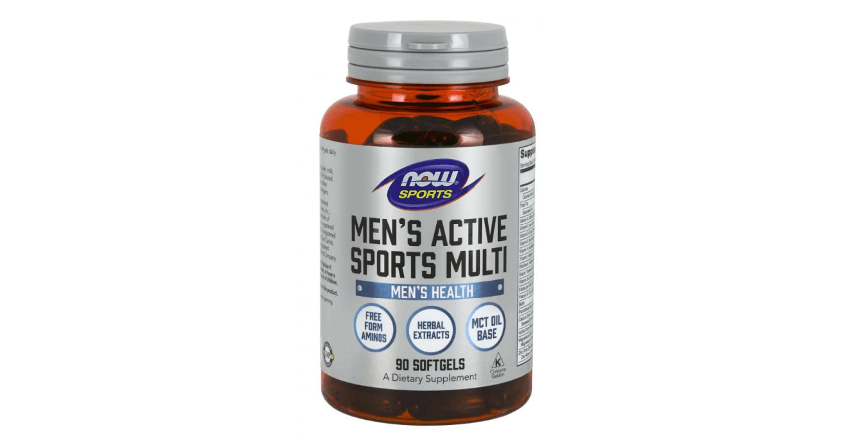 NOW NOW Men's Active Sports Multi 90 Softgels Greenpatika